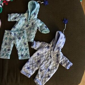 American Girl star snowsuit set bitty baby bundle lot